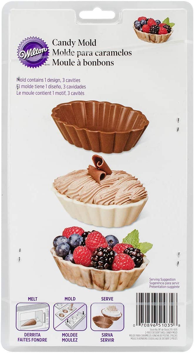 Wilton Dessert Shell Confectionary Mould - Two Piece