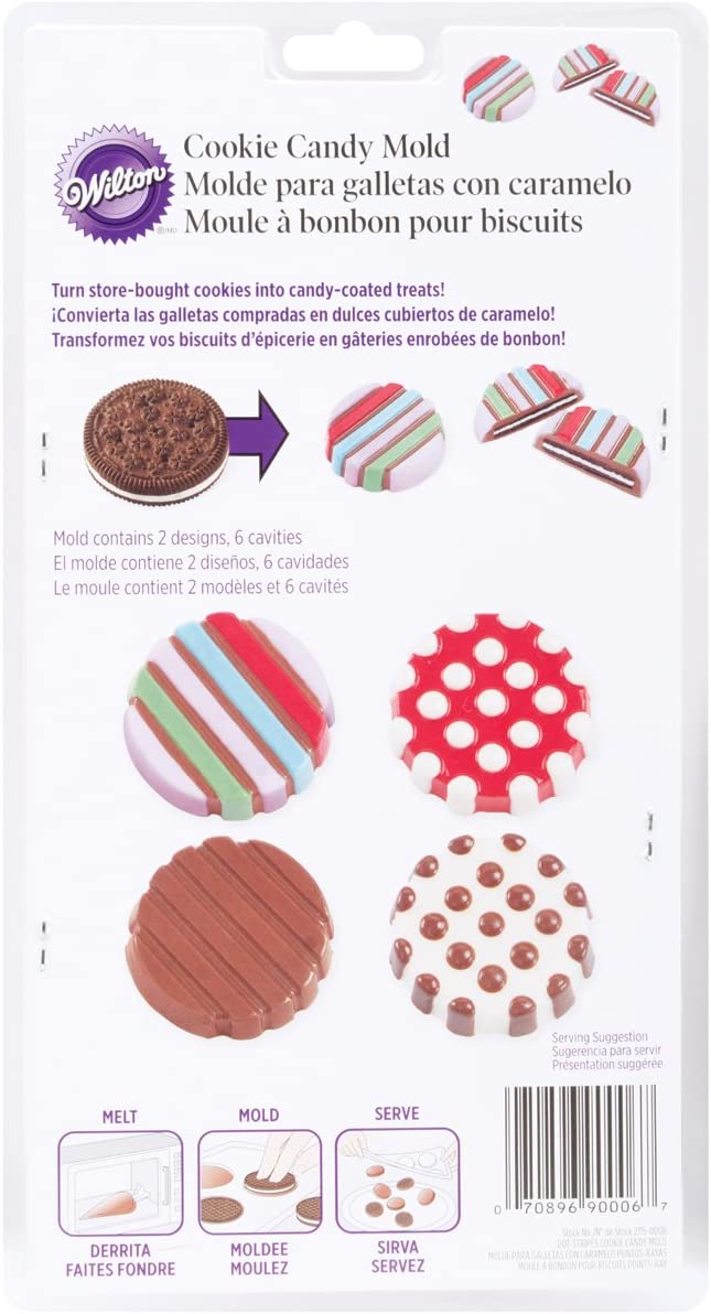 Wilton Dot Stripe Cookie Confectionary Mould