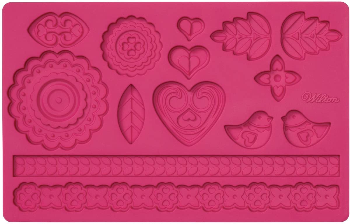 Wilton Folk Fondant and Gum Paste Mold