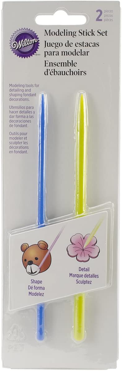 Wilton 1907-1353 2-Piece Fondant and Gum Paste Modelling Stick Set