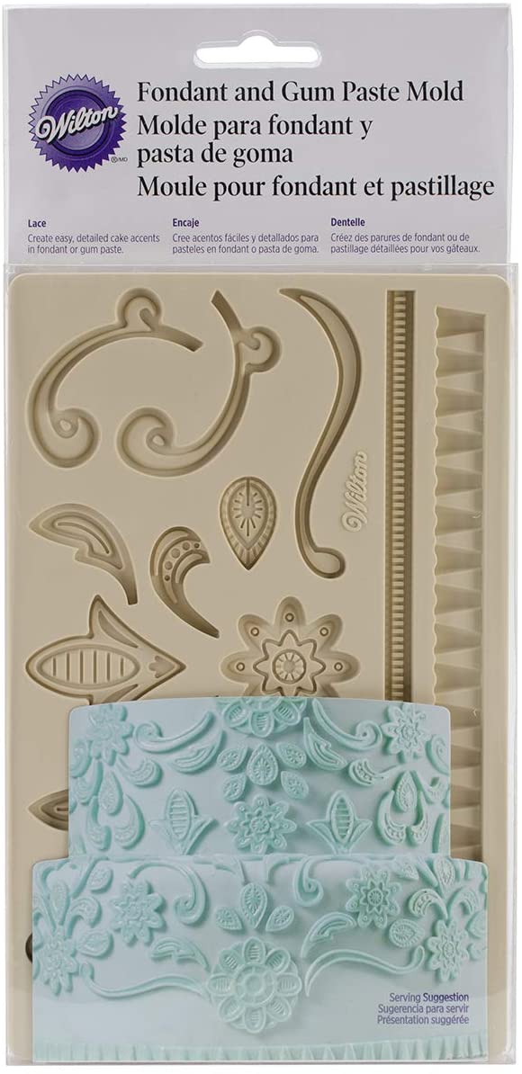 Wilton Silicone Fondant Gum Paste Lace Mold