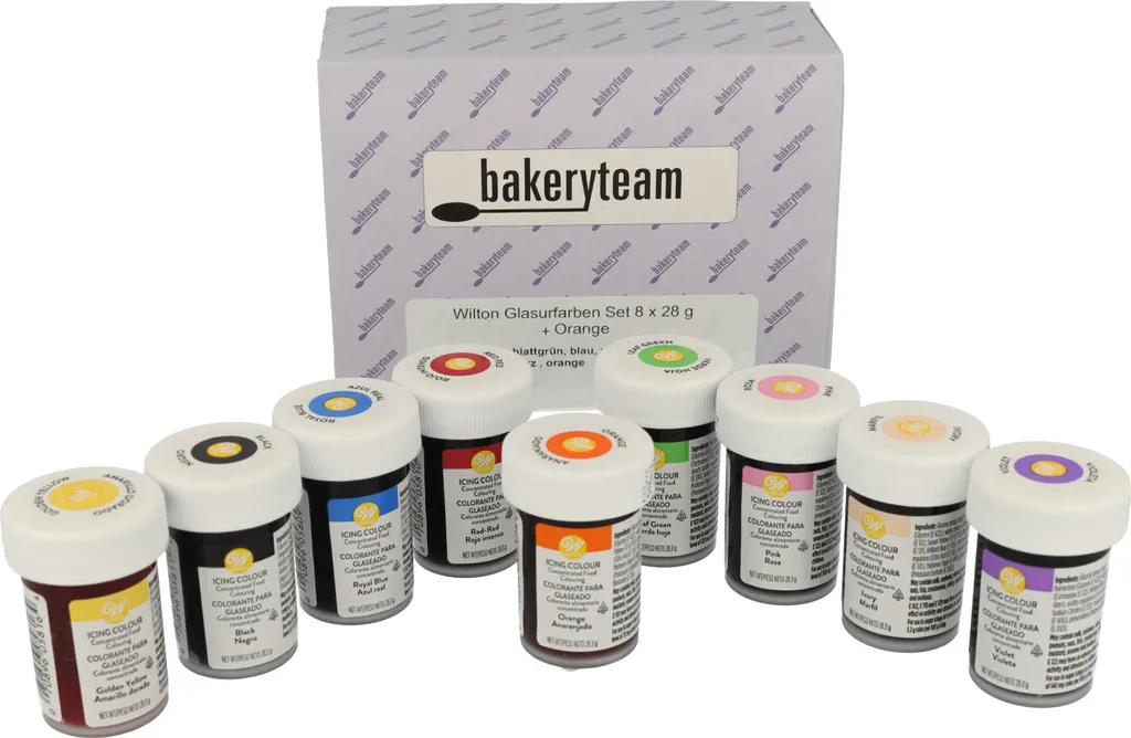 Wilton Icing Colors Set 8 x 28g + Orange