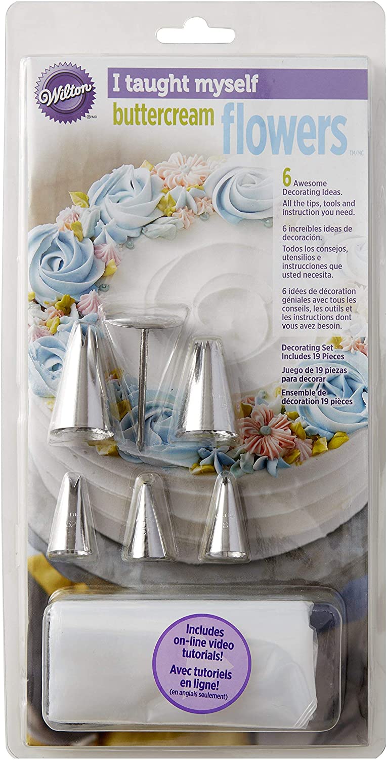 Wilton I Taught Myself 19-Piece Buttercream Flower Set