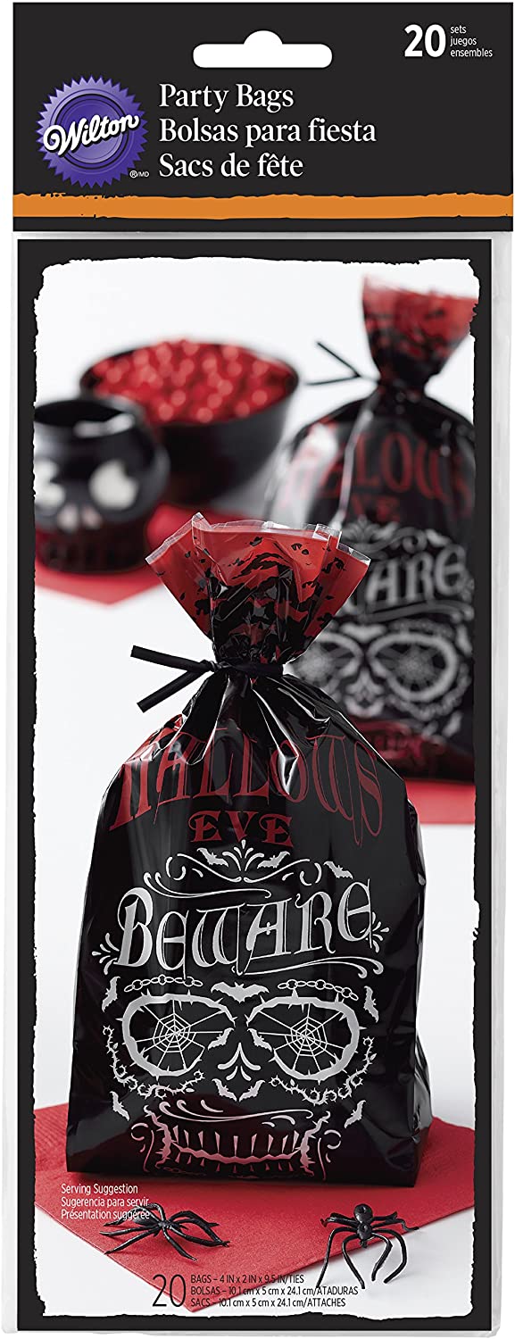 \'Wilton Halloween \"All Hollows Eve Party Bags – Pack of 20
