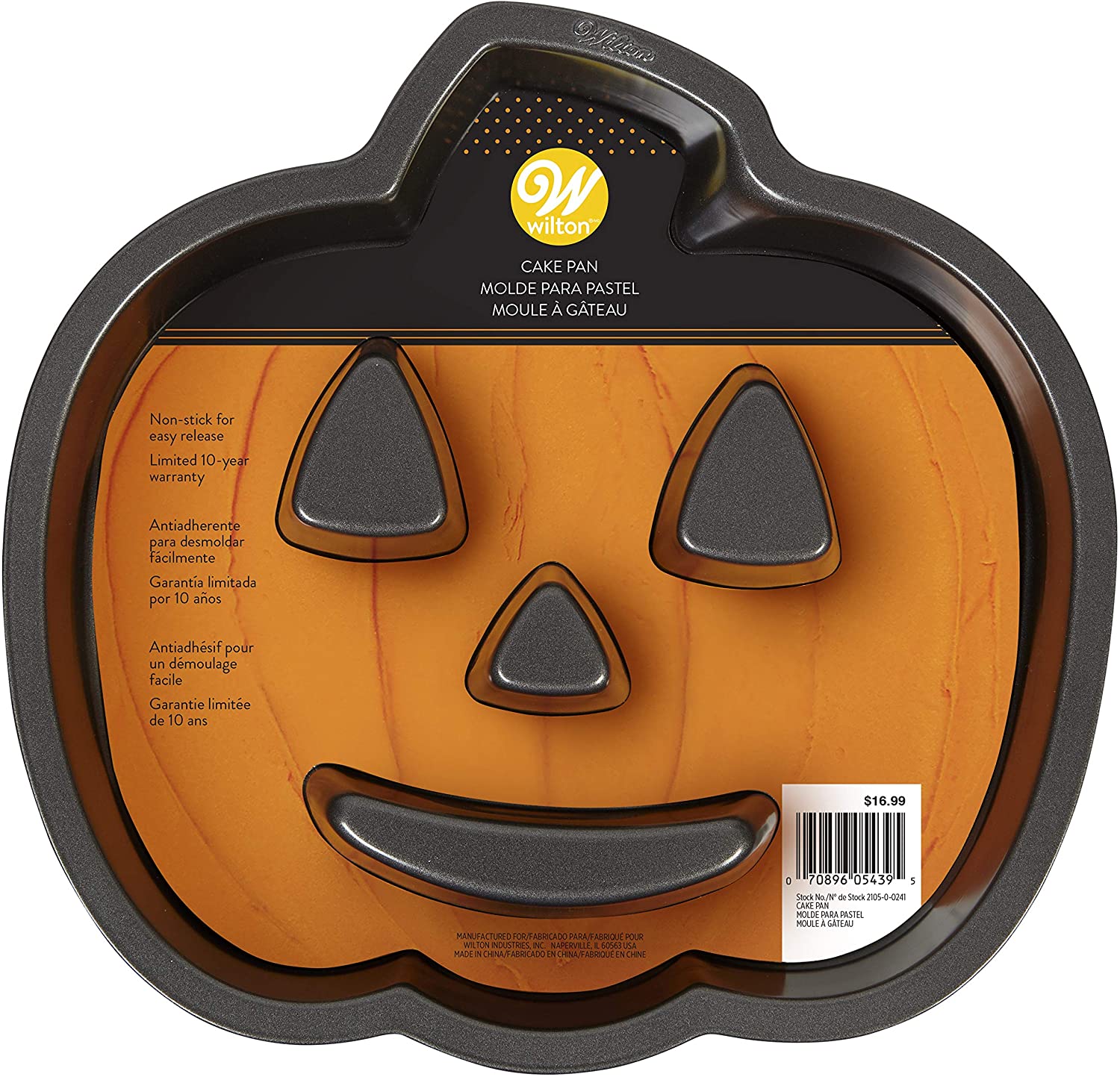 Wilton Jack-o-Lantern Tin with Flutes