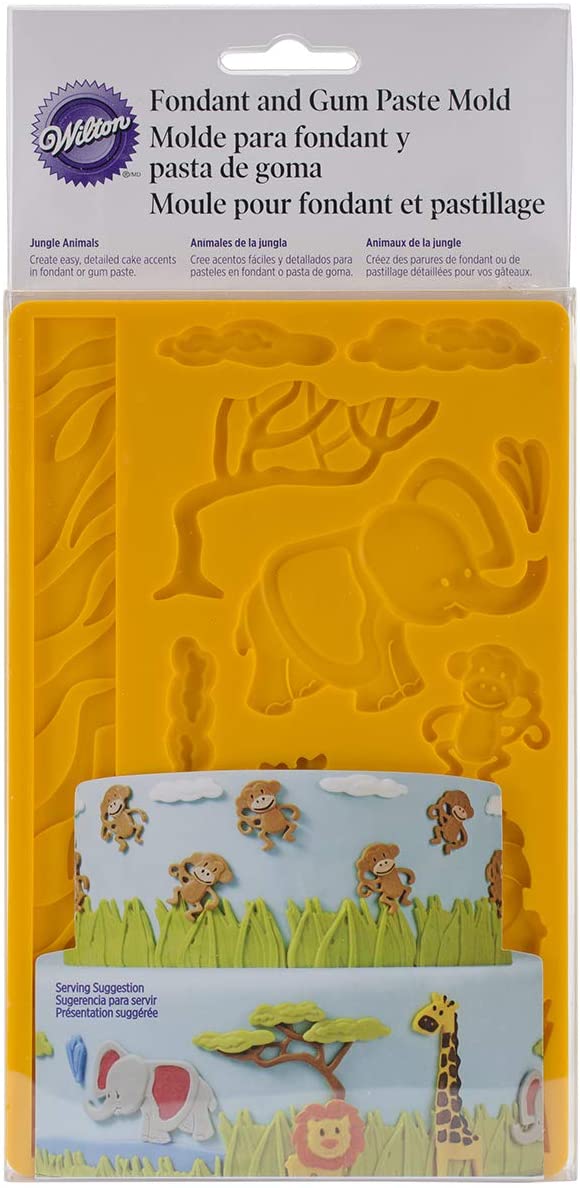 Wilton Jungle Animals Fondant and Gum Paste Mould