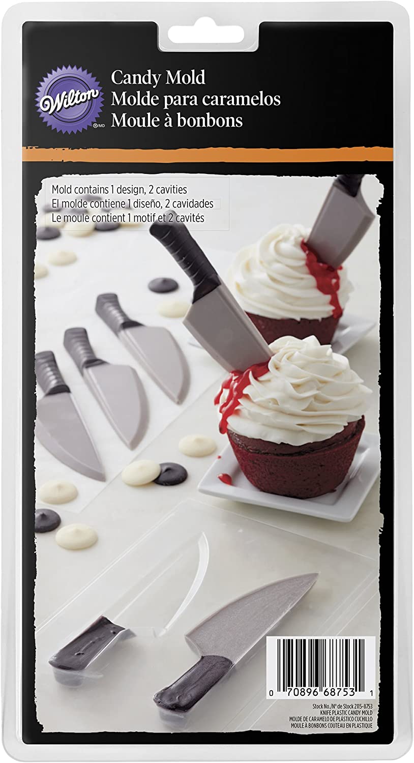Wilton Knife Plastic Candy Moulds, Transparent