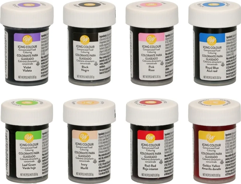 Wilton Food Coloring/Icing Colors Value Set 8 x 28g