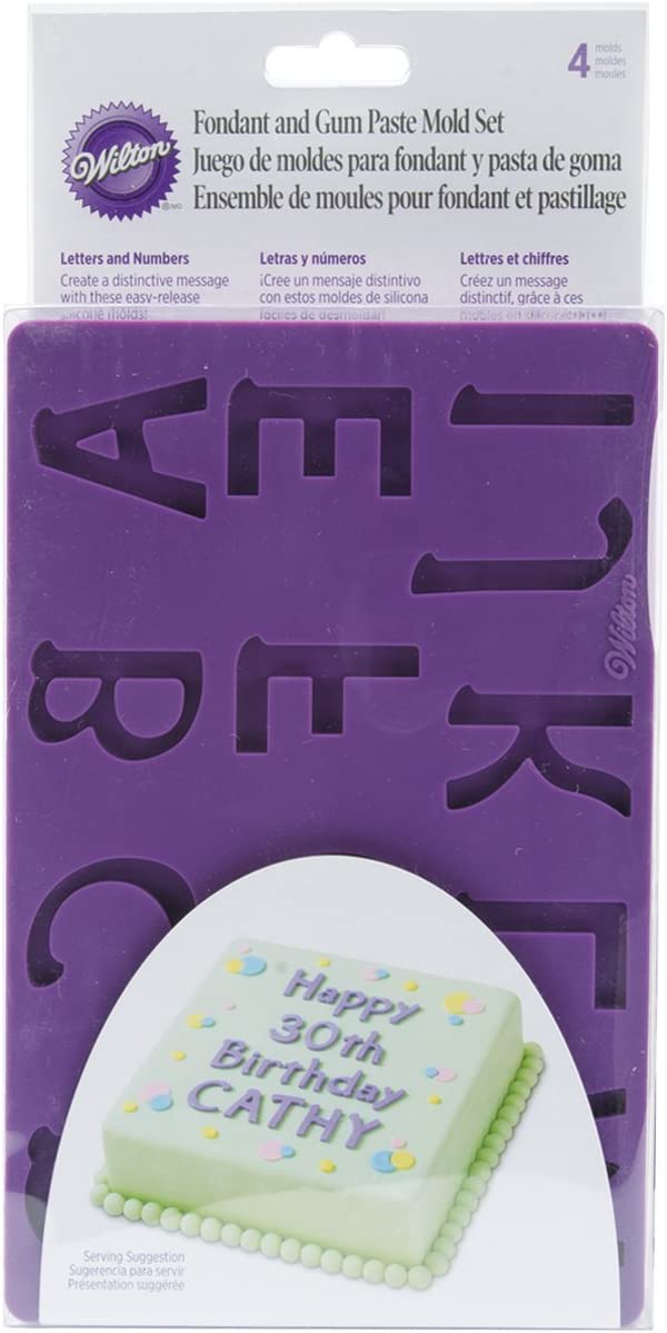 Wilton Letters/ Numbers Fondant and Gum Paste Moulds