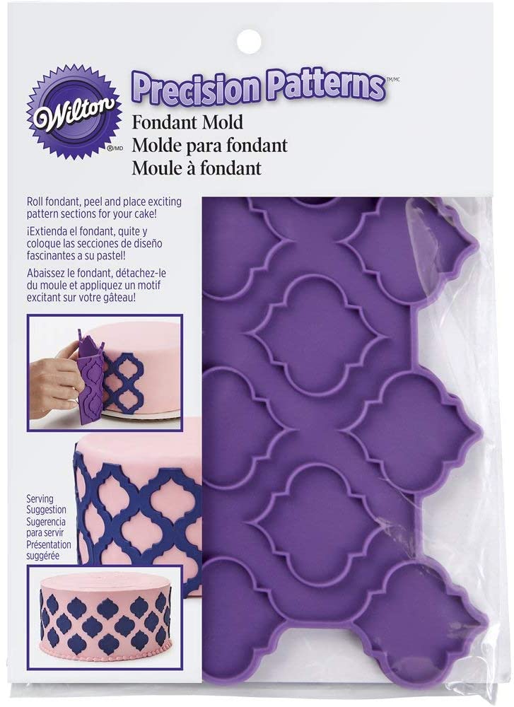 Wilton Multicoloured Acrylic Pattern Grid Fondant Mould