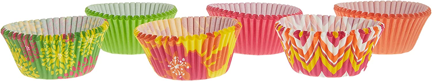 Wilton Neon Florals 150/Pkg Standard Baking Cups, Other, Multicolor