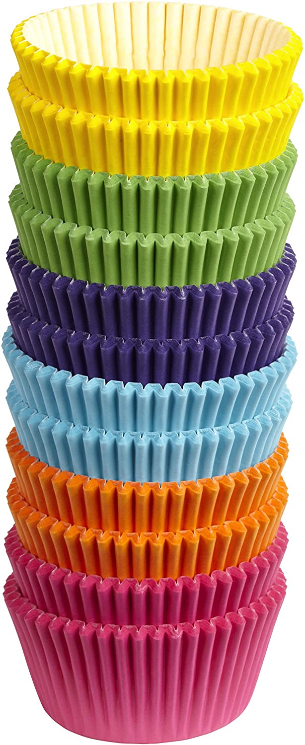 Wilton Baking Cups Rainbow Colours 300 Paper 18.11 x 7.62 x 7.62 cm