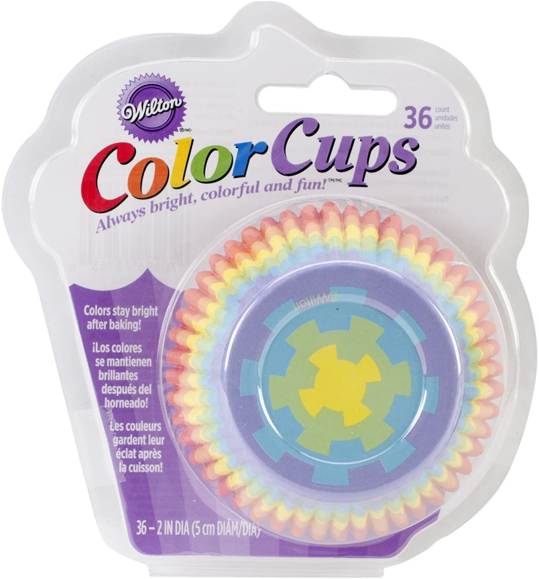 Wilton Colour rainbow colours standard baking case