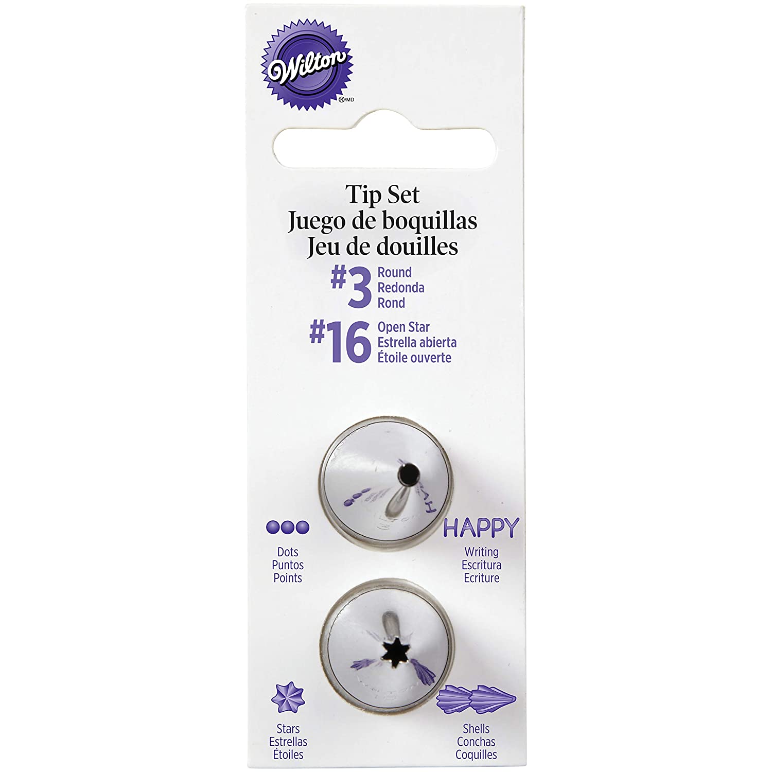 Wilton Round Three Star 16 Tip Set