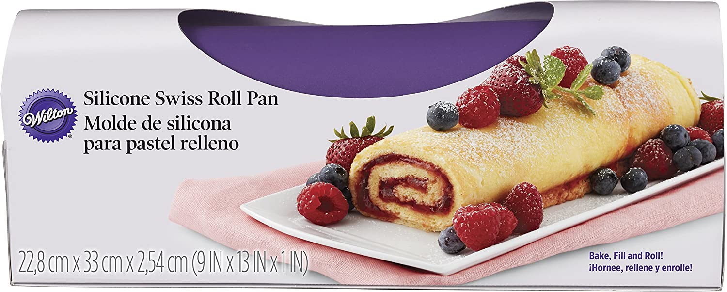 Wilton Silicone Swiss Roll Yule Log Fudge Candy Baking Mat Pan 9 x 13 Inches