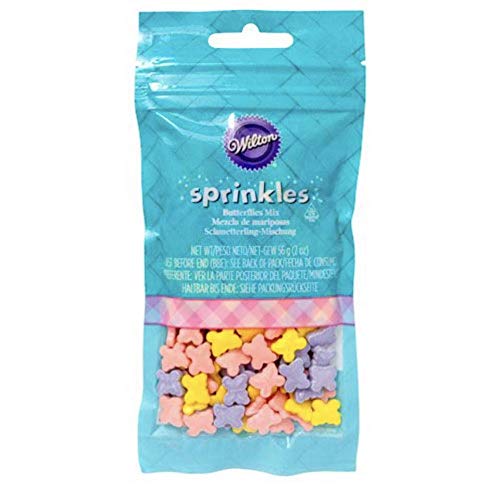 Wilton Sprinkles Schmetterlinge Mix Streusel Frühlingsmischung 56g Dekoration