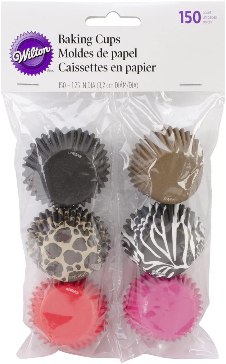 Wilton Standard Cups Mini Animal 150 Pieces.