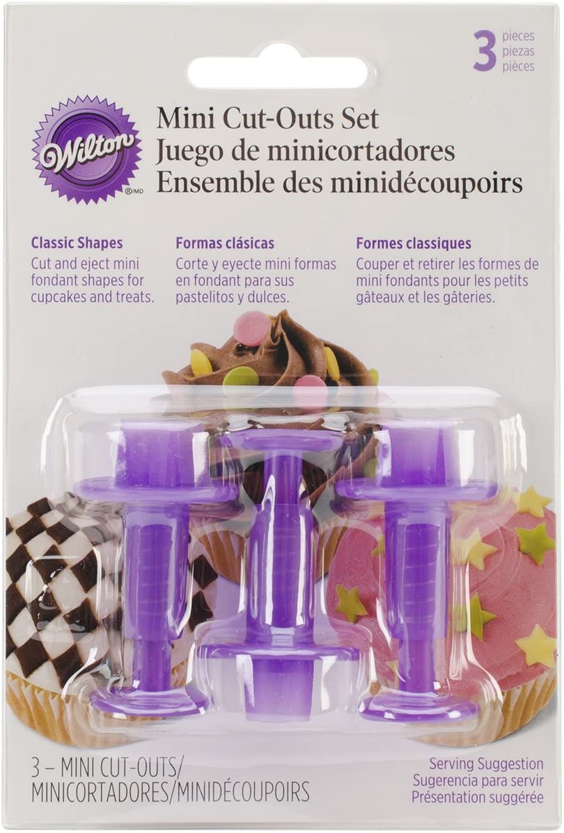 Wilton Three-piece classic mini fondant cut-outs set