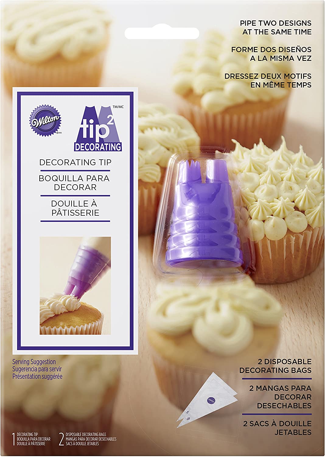 Wilton TIP2 Duo Piping Lace Set, Multi-Colour