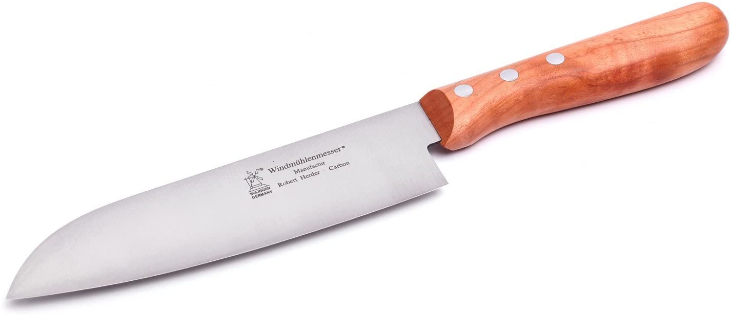 Windmühlen Santoku Windmill Knife Carbon Steel 164 mm Cherry Non Rustproof