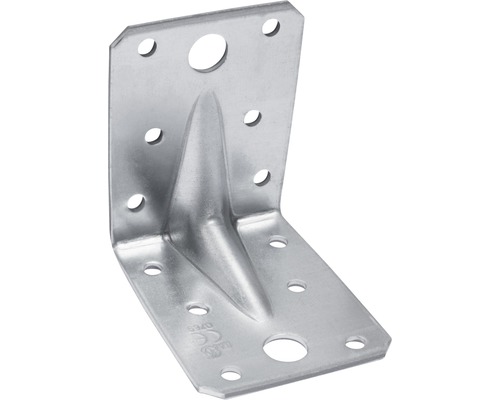 Meister Angle connector with bar 70x70x55x2.5 mm sendzimir galvanized 1 piece