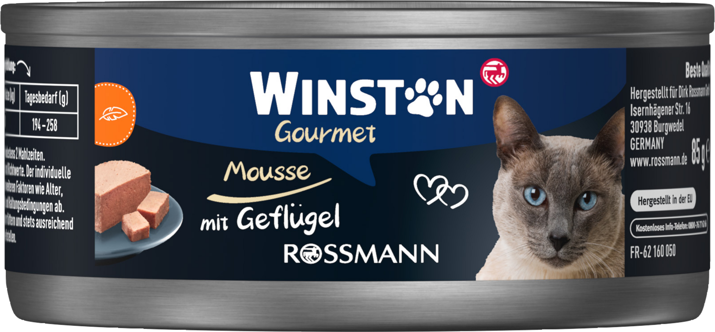 Winston Gourmet Mousse with Poultry 85g