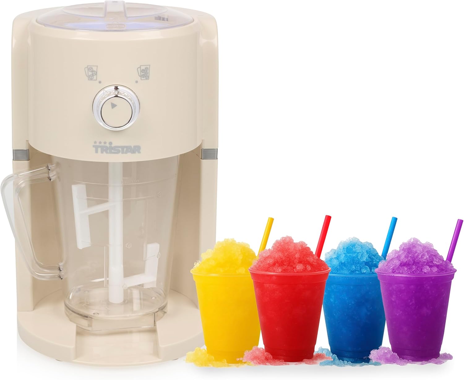 Tristar KD-7310 Slush Machine - 2 Sizes Crushed Ice - 250 g per minute - 1.1 L Jug - 600 ml Ice Compartment