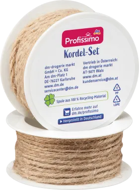 Profissimo jute cord set, 7.5 m