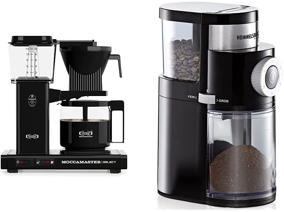 Moccamaster Filter Coffee Machine KBG Select, 1.25 Litres, 1520 W, Black & 
