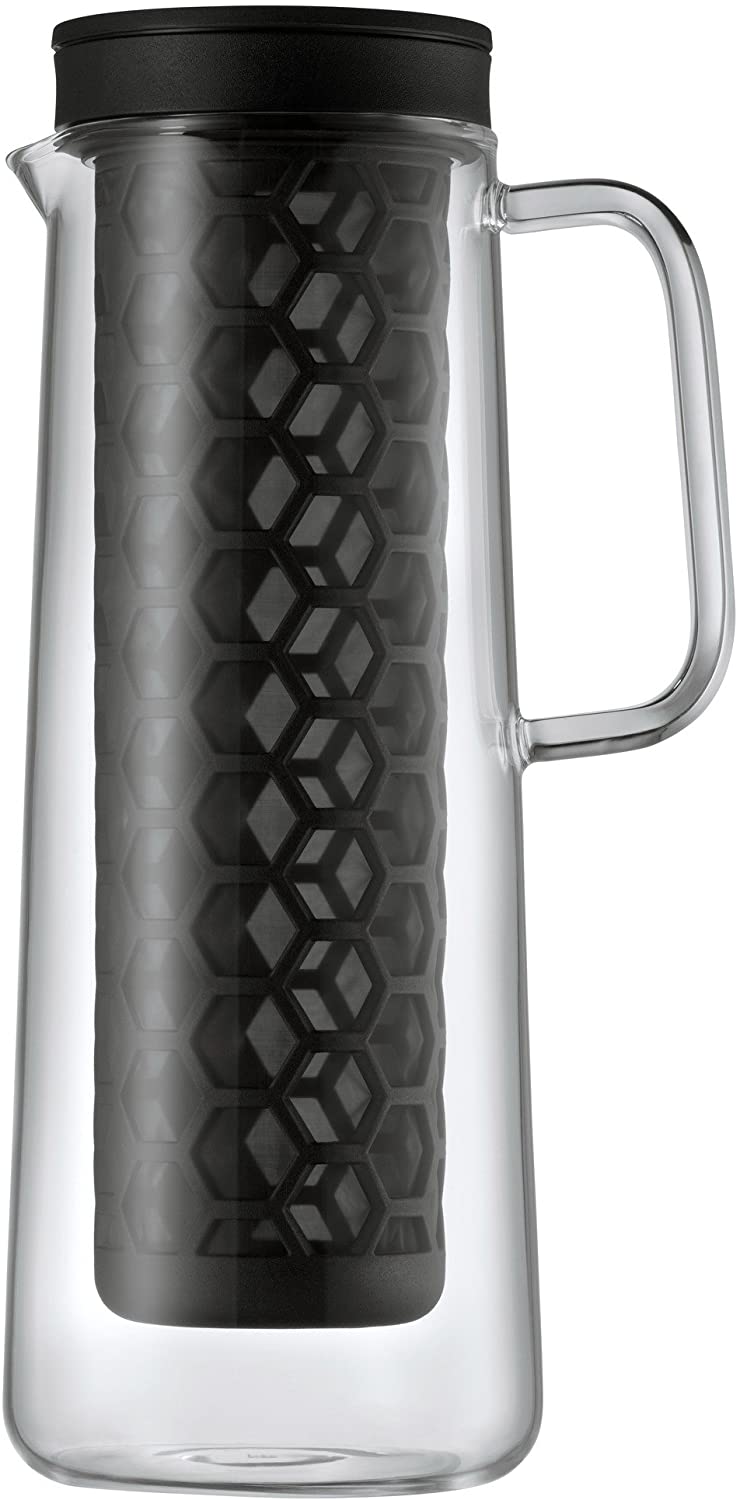 WMF Cold Brew Coffee Maker Coffee Time Height 27 cm Capacity 1.2 L Diameter 12 cm Glass Hand Wash AromaHoneycomb Permanent Filter Coffee Pot