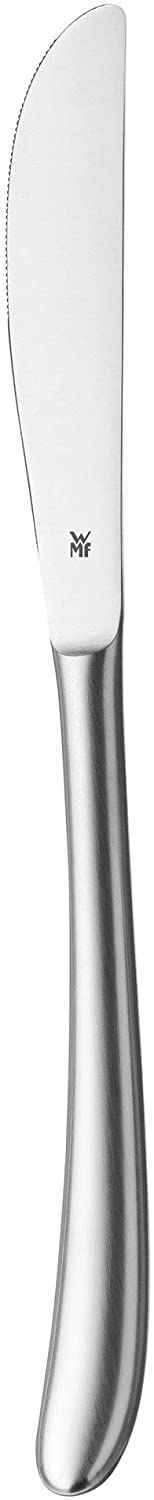 WMF Silk mono dinner knife, 23.1 cm, Cromargan stainless steel, monobloc knife, dishwasher safe