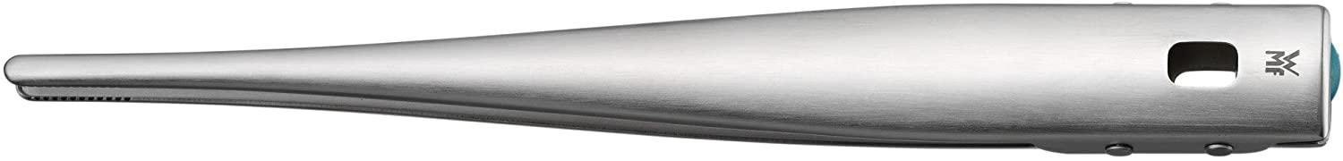 WMF Hello Functionals Cooking Tweezers 29 x 3.2 cm, Cromargan Stainless Steel, Pointed Spoons, One-Hand Locking Space-Saving Storage