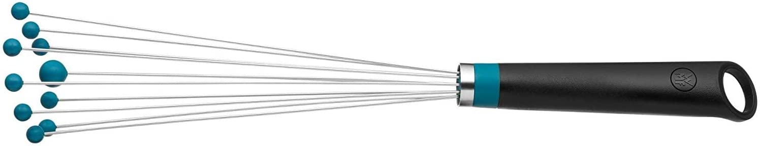 WMF Hello Functionals Mixing Flash Reduction Ring 33.5 cm, Silicone Whisk Balls, Cromargan Stainless Steel, Partially Matte, Whisk, Whisk