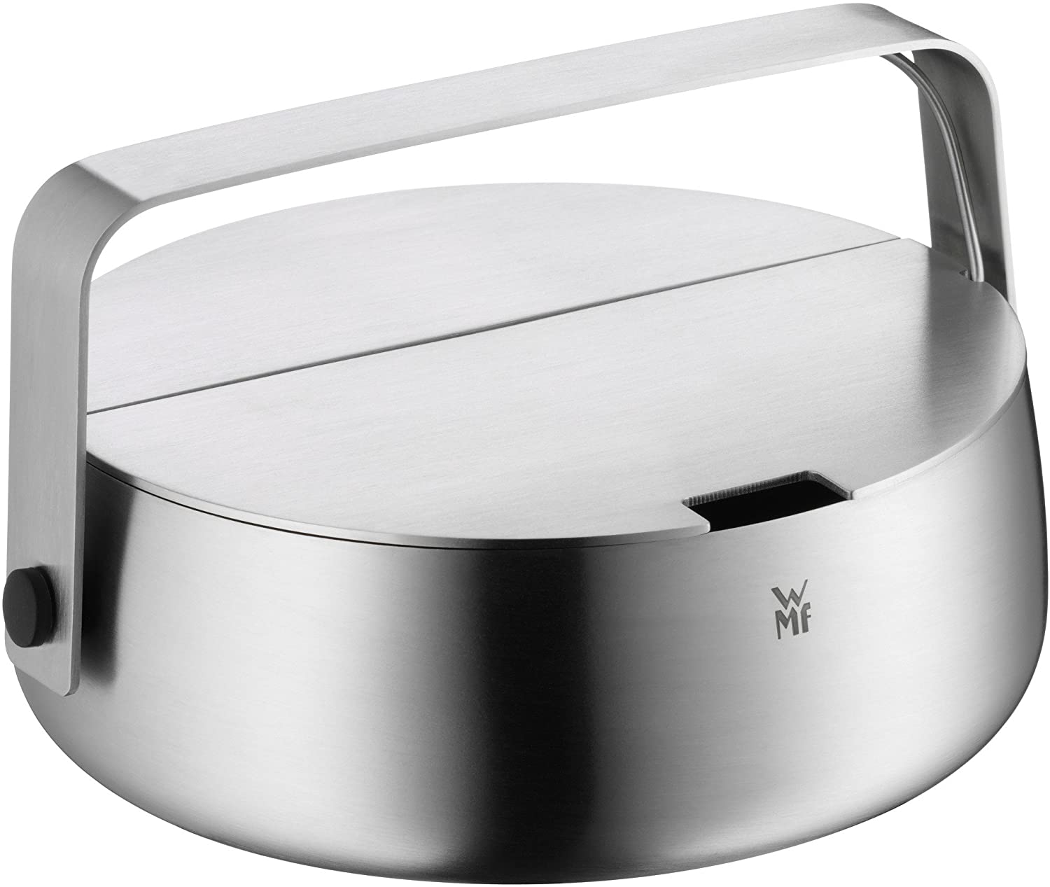 WMF Barista Sugar Bowl, Diameter 14.6 cm, Cromargan Stainless Steel, Matte, Dishwasher Safe
