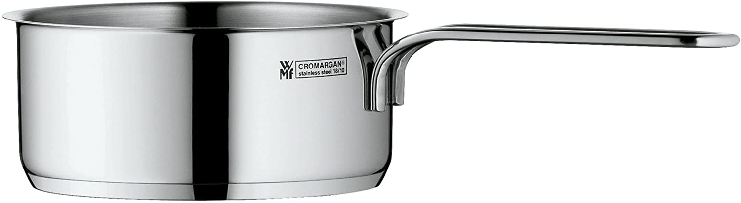 WMF mini saucepan, 10cm, small, without lid, saucepan 0.5l, small saucepan for single households, Cromargan stainless steel polished, induction, stackable, ideal for small portions