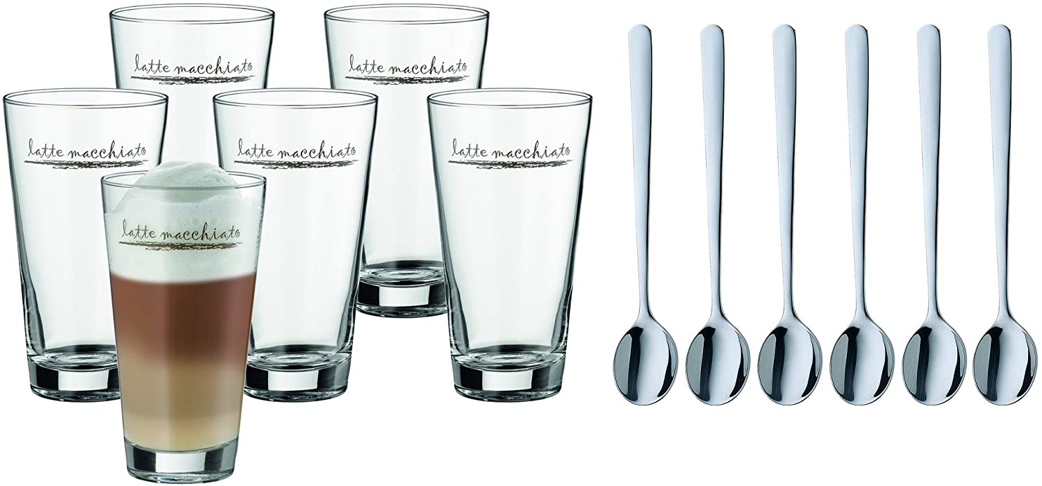 WMF AG 996269999 6-Piece Latte Macchatio Set with Spoons