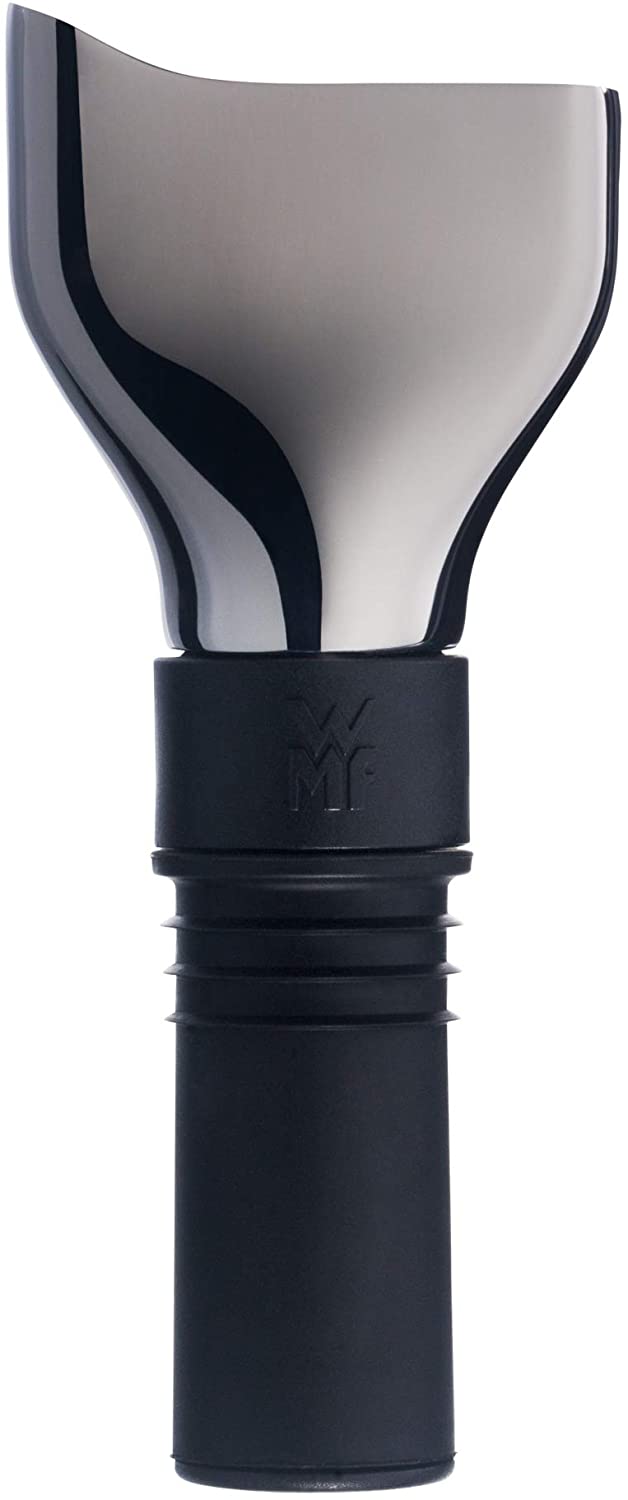 WMF Baric Wine Pourer, Plastic, Cromargan Stainless Steel, 9.5 cm, Black