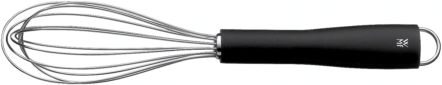 WMF Black Line Schneebesen 23 cm, Cromargan Edelstahl, Softtouchgriff, Rührbesen, Quirl, spülmaschinengeeignet