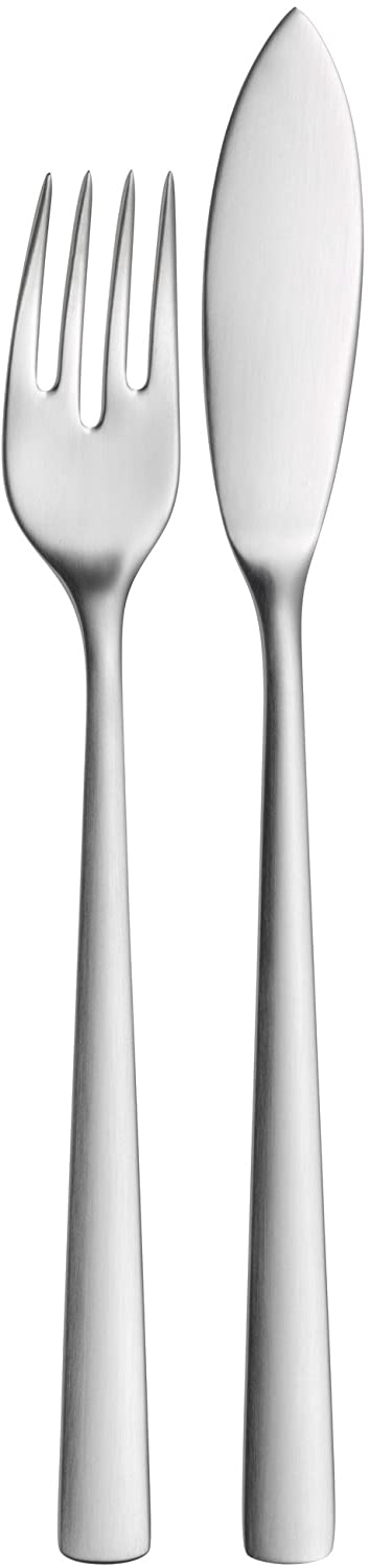 WMF Corvo 1158356330 2-Piece Fish Cutlery Set Cromargan Protect Stainless Steel