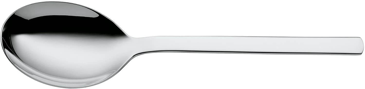 WMF Dune Serving Spoon 23.7 cm Polished Cromargan Stainless Steel, Shiny, Dishwasher Safe