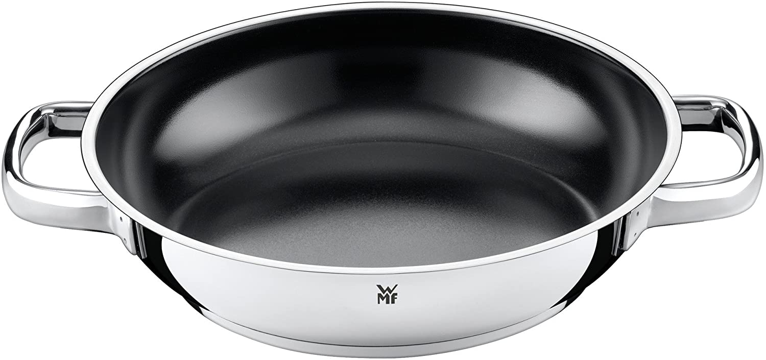 WMF Durado Serving / Frying Pan, Cromargan Stainless Steel Coated, Ceramic Coating, Ceramic Pan, Suitable for Induction, 24 cm