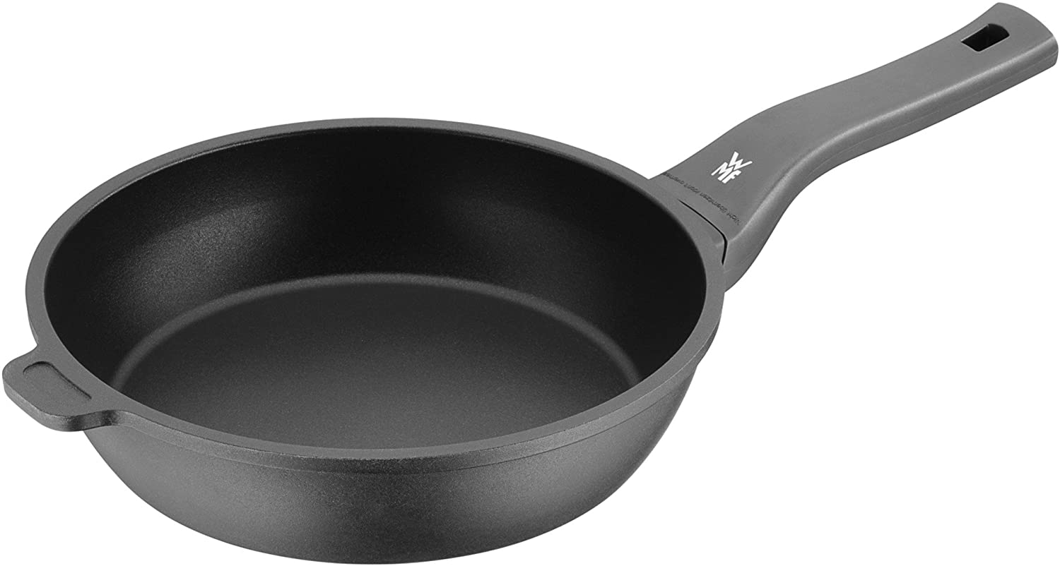 WMF Frying Pan Coated 24 cm PermaDur Premium Flame-Retardant Made in Germany Plastic Handle Hand Wash Permadur Die-Cast Aluminium Suitable for Induction Cookers