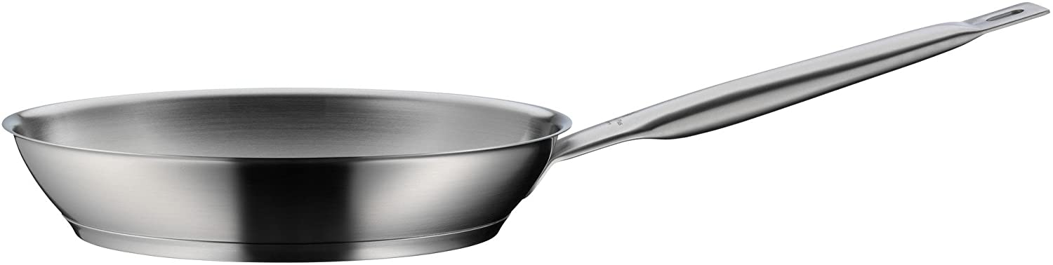 WMF frying pan uncoated Ø 24cm Gourmet Plus pouring rim stainless steel handle Cromargan stainless steel suitable for induction dishwasher-safe