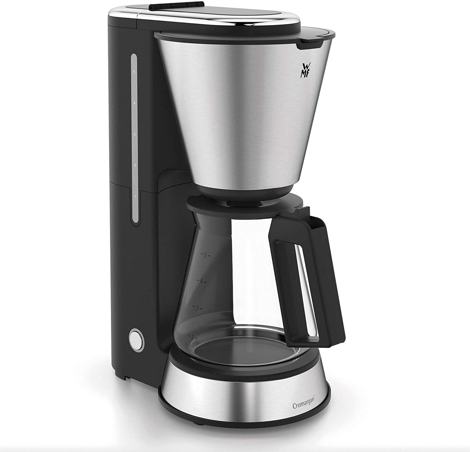WMF Küchenminis Aroma Filter Coffee Machine with Glass Jug, Filter Coffee, 5 Cups, Warming Plate with Automatic Shut-Off, 760 W