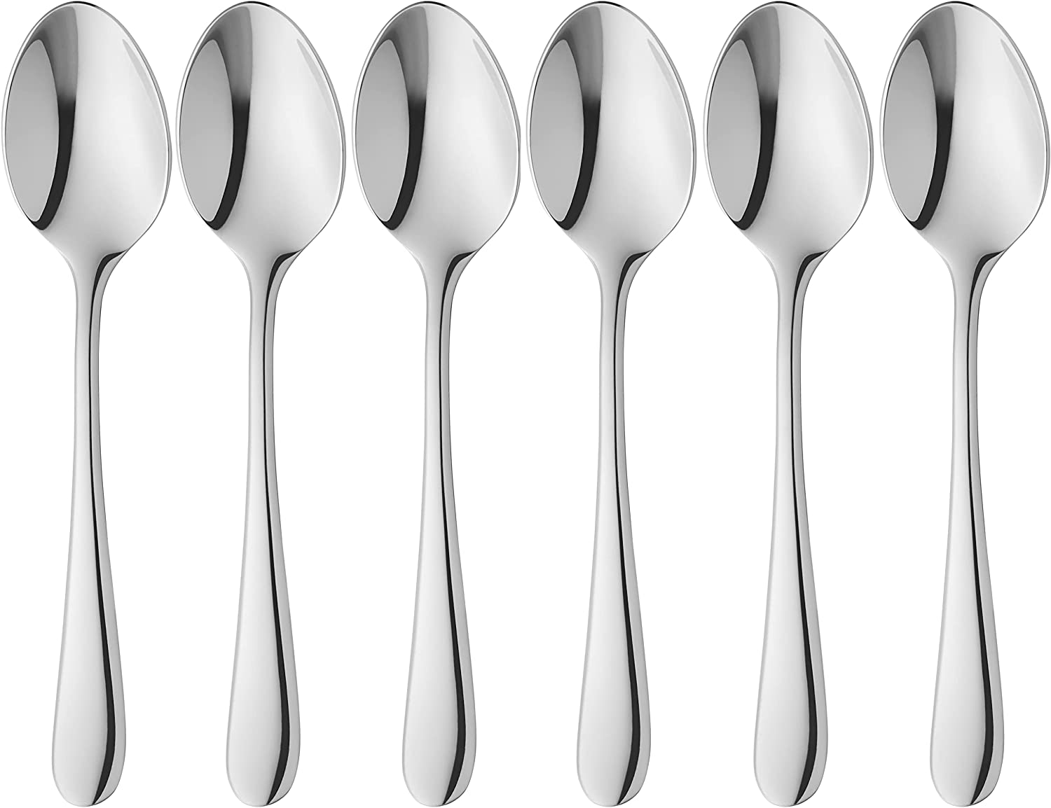 WMF Merit 1140966340 Espresso Spoons Cromargan Protect Stainless Steel Set of 6