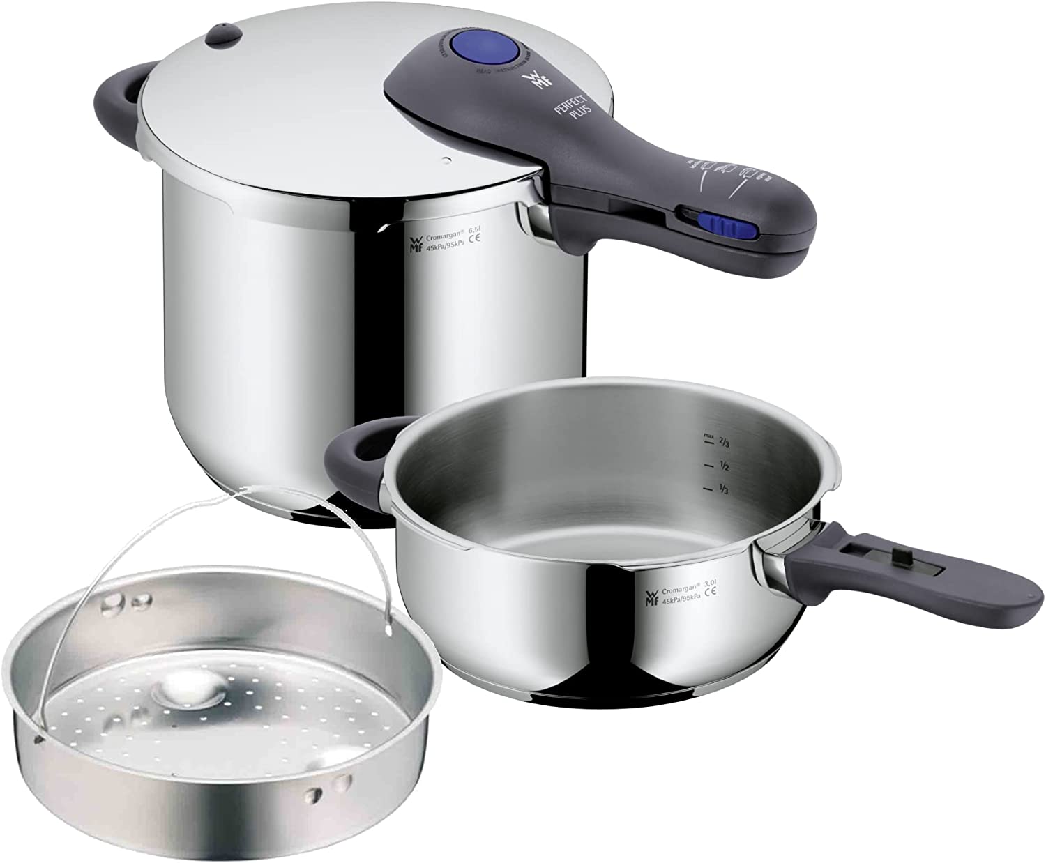 WMF Perfect Plus Pressure Cooker Set 6.5ltr & 3.0ltr