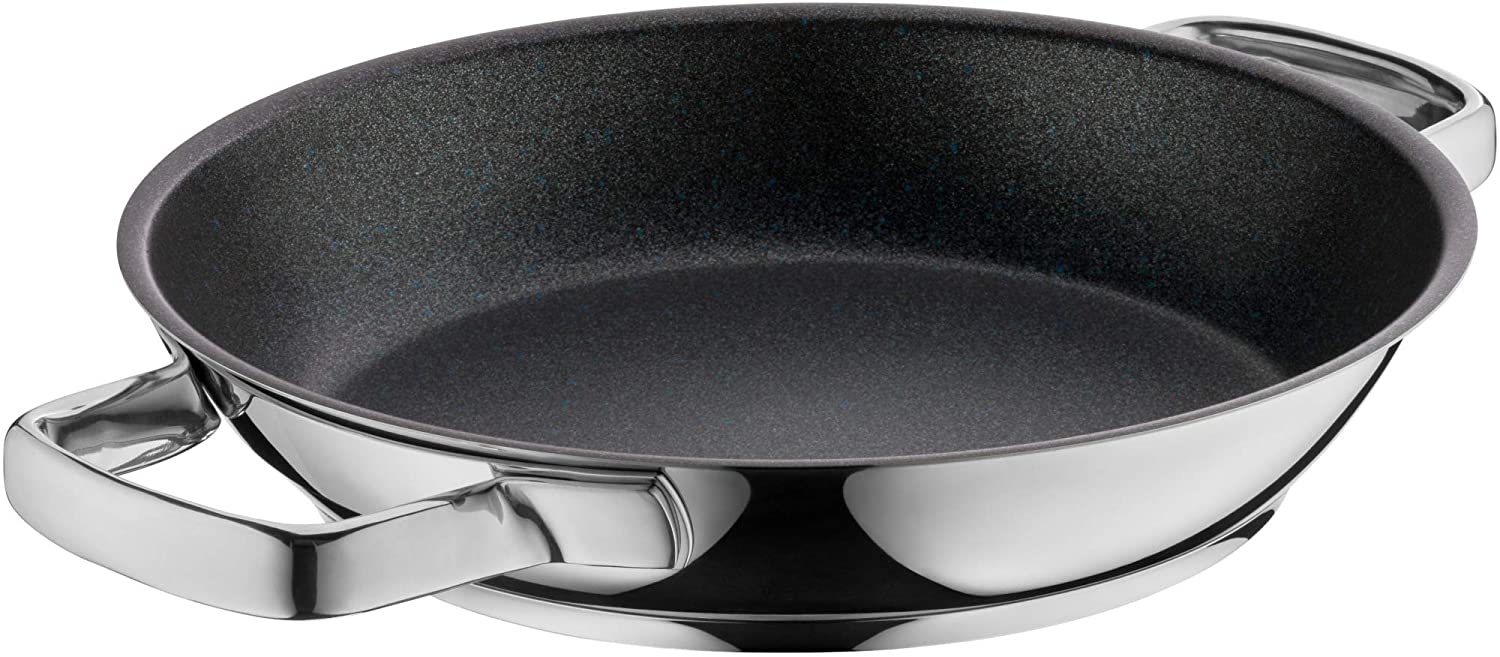 WMF Permadur Advance Serving / Frying Pan 24 cm Induction Stainless Steel Pan Cromargan Stainless Steel Coated Oven-Proof