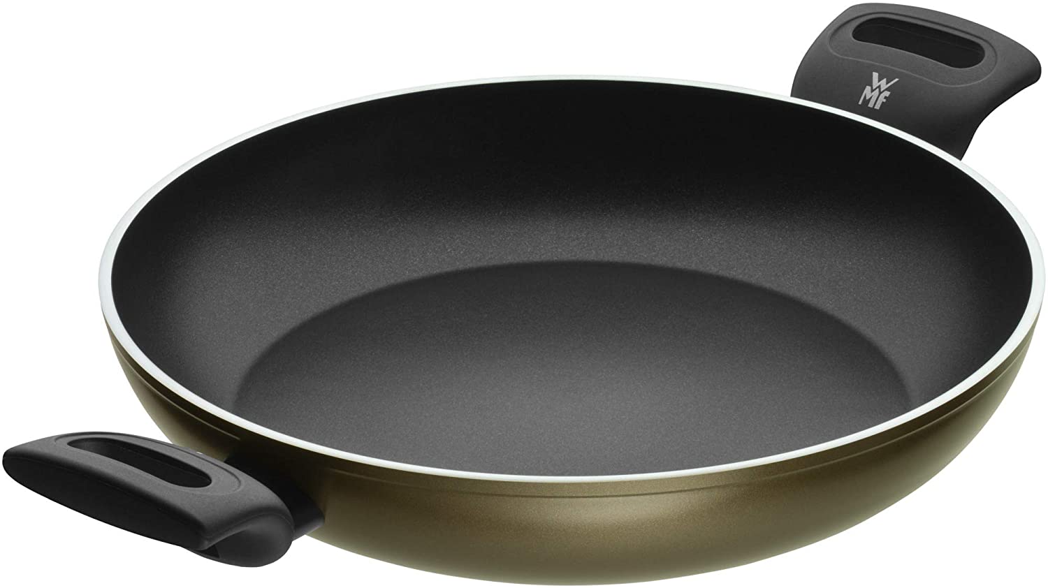 WMF Permadur Element 28 cm Aluminium Coated High Rim Induction Serving Pan with Plastic Handle