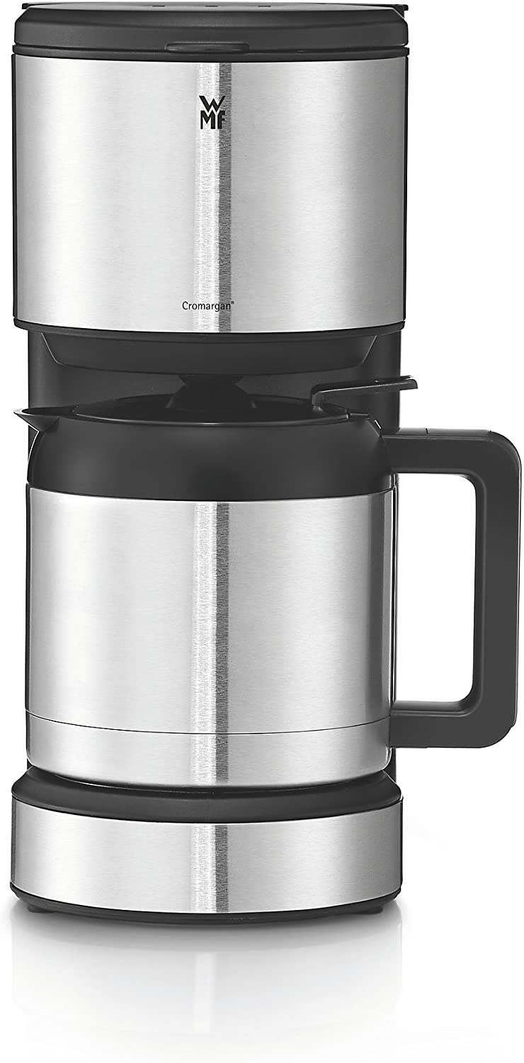 WMF Stelio Aroma Filterkaffeemaschine mit Thermoskanne - coffee makers (Freestanding, Ground coffee, Coffee, Drip coffee maker, Black, Silver, Buttons)
