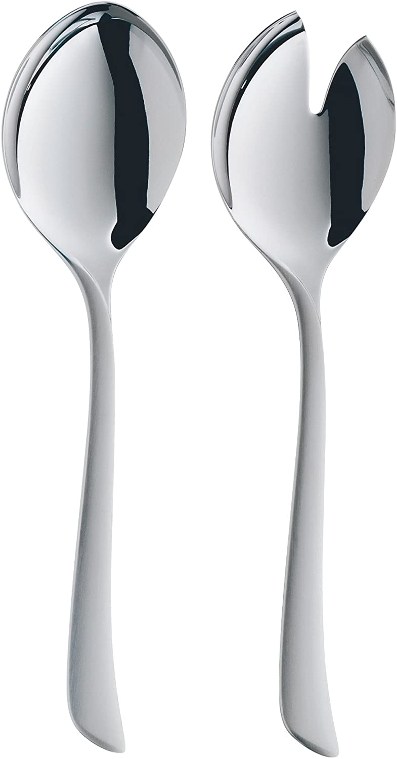 WMF Virginia 1142216390 Salad Servers Cromargan Protect Stainless Steel Large